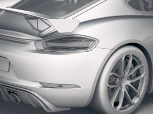 Porsche 718 Cayman GT4 2020 3D Model
