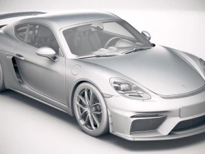 Porsche 718 Cayman GT4 2020 3D Model