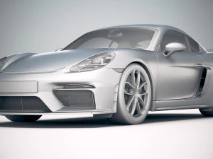 Porsche 718 Cayman GT4 2020 3D Model