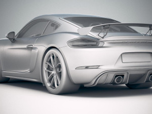 Porsche 718 Cayman GT4 2020 3Dモデル