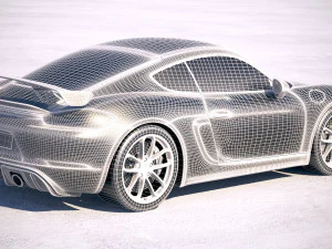 Porsche 718 Cayman GT4 2020 3D Model