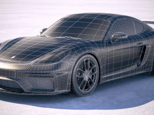 Porsche 718 Cayman GT4 2020 3D Model