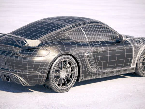 Porsche 718 Cayman GT4 2020 3D Model