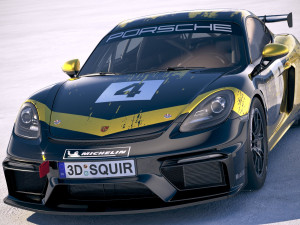 Porsche 718 Cayman GT4 Clubsport 2019 Model 3D