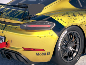 Porsche 718 Cayman GT4 Clubsport 2019 Model 3D