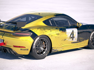 Porsche 718 Cayman GT4 Clubsport 2019 Model 3D