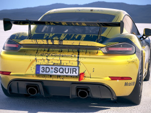 Porsche 718 Cayman GT4 Clubsport 2019 Model 3D