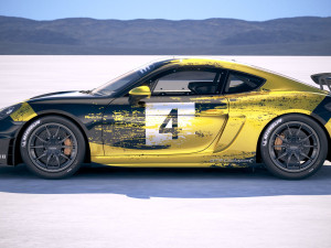 Porsche 718 Cayman GT4 Clubsport 2019 Model 3D