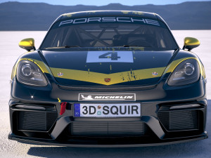 Porsche 718 Cayman GT4 Clubsport 2019 Model 3D