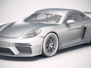 Porsche 718 Cayman GT4 Clubsport 2019 Model 3D