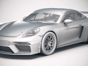 Porsche 718 Cayman GT4 Clubsport 2019 3D Model