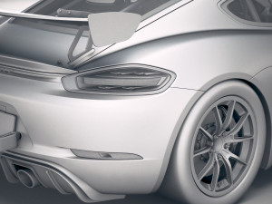 Porsche 718 Cayman GT4 Clubsport 2019 Model 3D