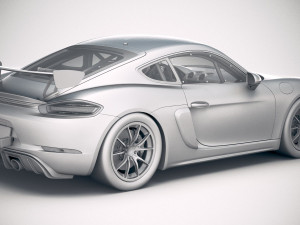 Porsche 718 Cayman GT4 Clubsport 2019 Model 3D