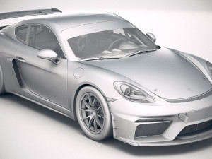 Porsche 718 Cayman GT4 Clubsport 2019 Model 3D