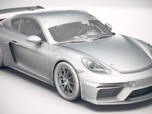 Porsche 718 Cayman GT4 Clubsport 2019 3D Model