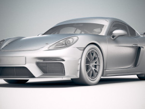 Porsche 718 Cayman GT4 Clubsport 2019 Model 3D