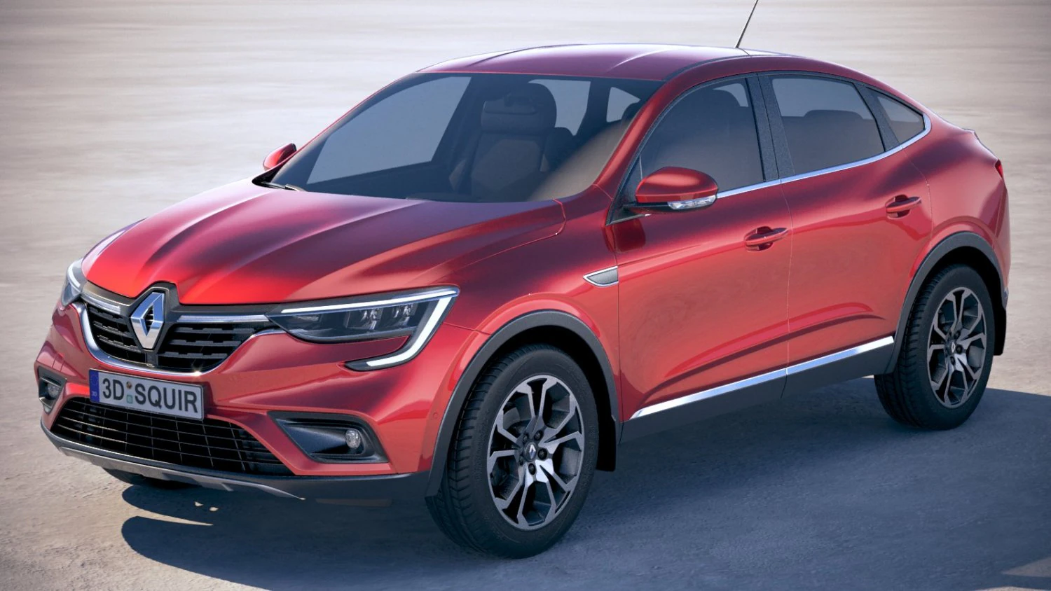 Renault Arkana 2020 3D Model .c4d .max .obj .3ds .fbx .stl .blend 