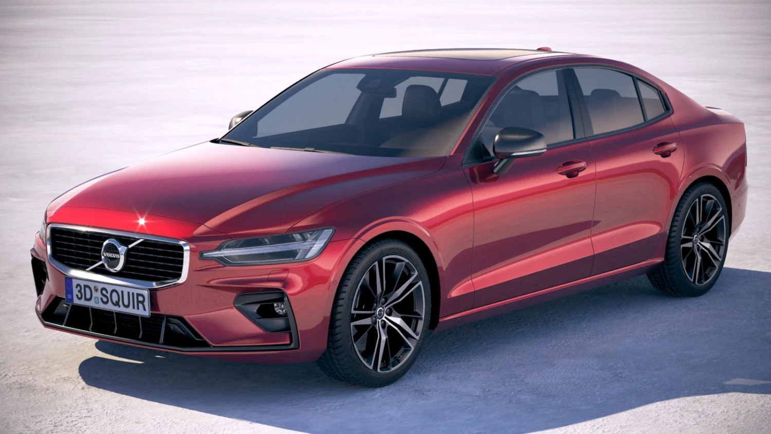 Volvo S60 R-Design 2019 3D Model .c4d .max .obj .3ds .fbx .stl .blend 