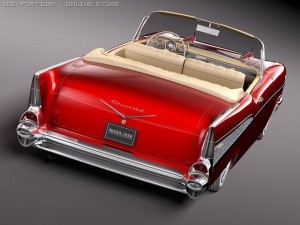 Chevrolet Bel Air Convertible 1957 3D Модель