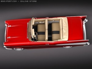 Chevrolet Bel Air Convertible 1957 3D Модель