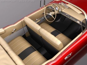 Chevrolet Bel Air Convertible 1957 3D Model