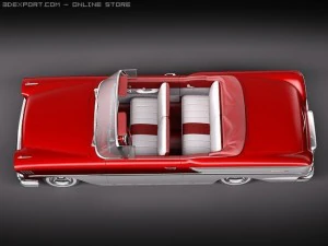 Chevrolet Bel Air 1958 Convertible 3D Model