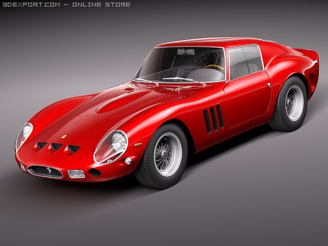 Ferrari 250 GTO 1962-1963 3D Модель .c4d .max .obj .3ds .fbx .stl .blend 