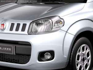 Fiat Uno 2011 3D 模型