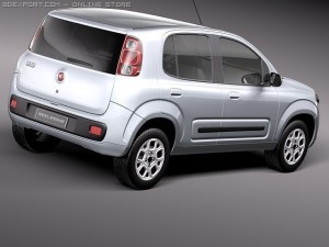 Fiat Uno 2011 3D 模型