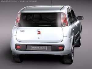 Fiat Uno 2011 3D 模型