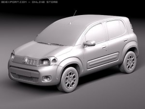 Fiat Uno 2011 3D 模型