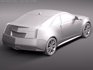 Cadillac CTS Coupe 2011 Modelo 3D