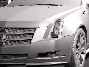 Cadillac CTS Coupe 2011 Modelo 3D