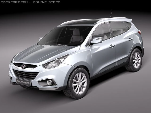 Hyundai ix35 2011 3D Model .c4d .max .obj .3ds .fbx .stl .blend 