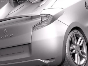 Renault Wind 2011 3D Model
