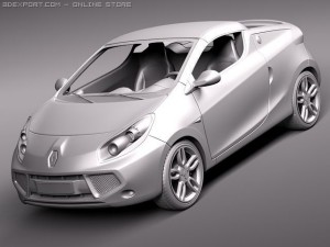 Renault Wind 2011 3D-Modell