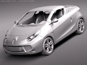 Renault Wind 2011 3D Model
