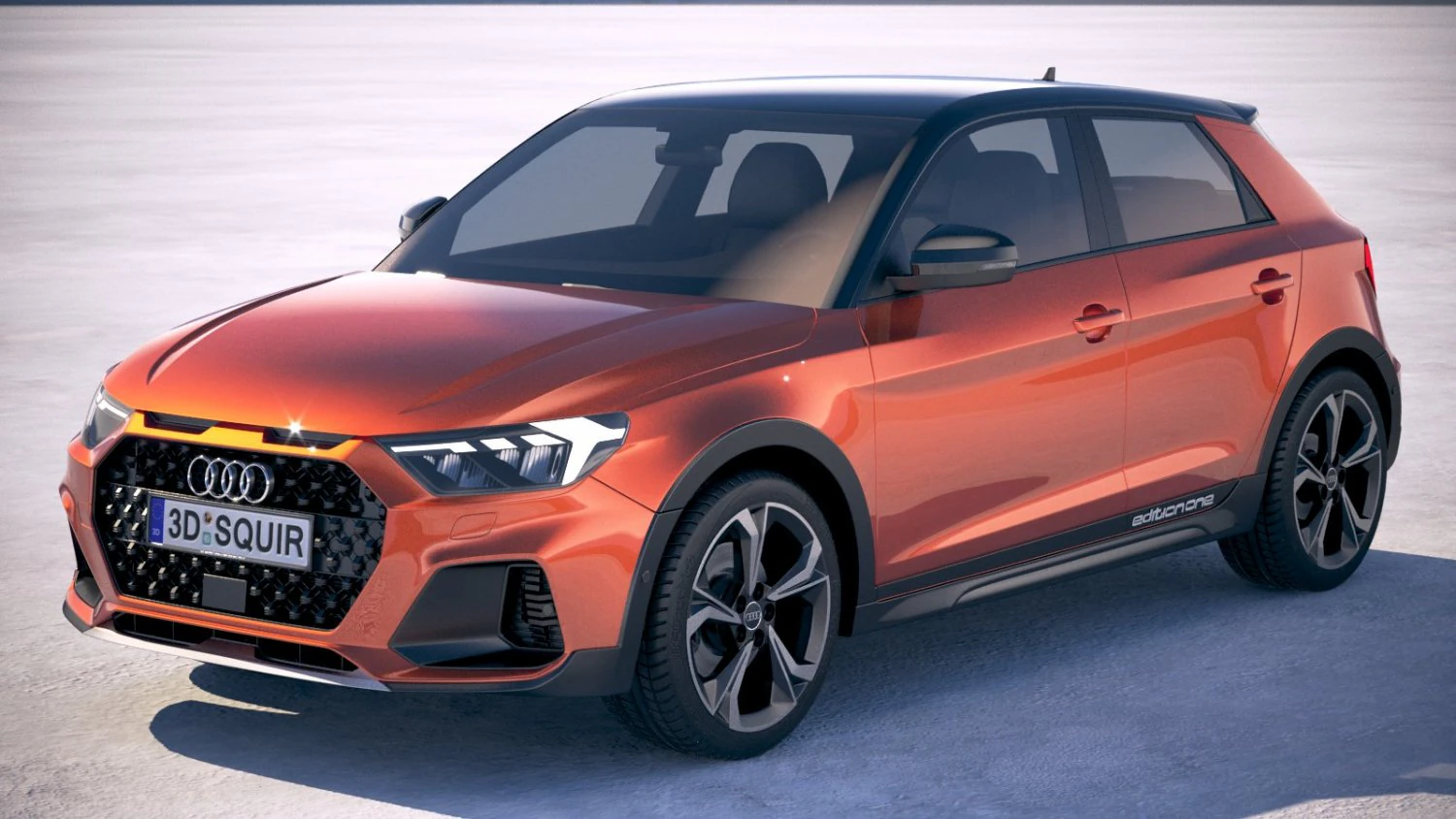 Audi A1 Citycarver 2020 3D Model .c4d .max .obj .3ds .fbx .stl .blend 