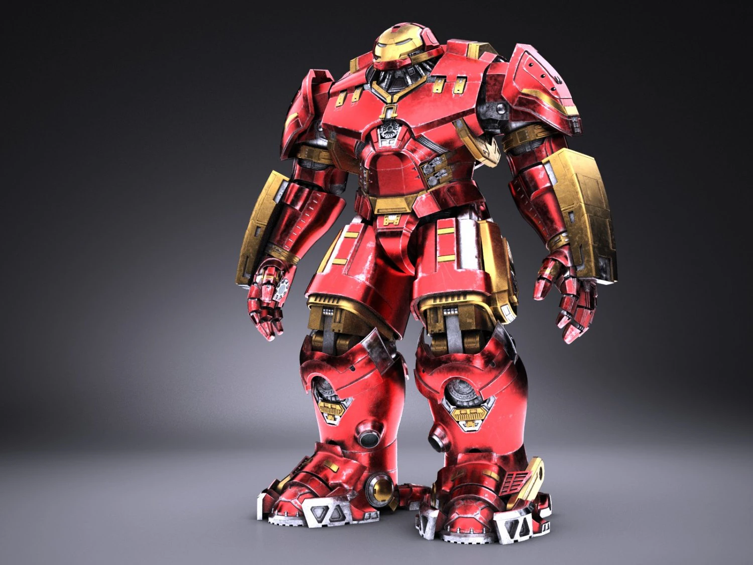 Hulkbuster Marvel Iron Man 3D Model .c4d .max .obj .3ds .fbx .stl .blend