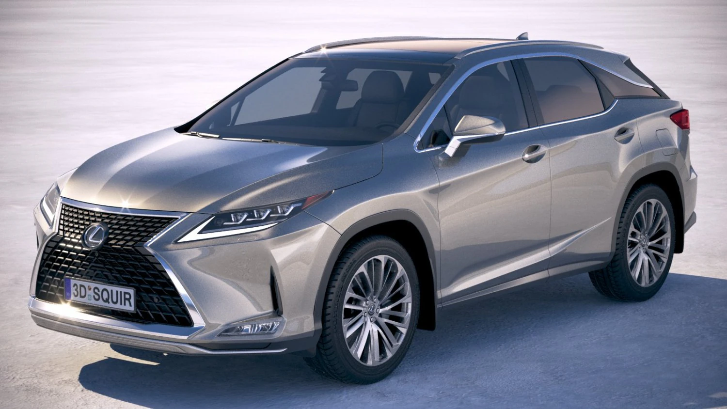 Lexus RX 2020 3D Model .c4d .max .obj .3ds .fbx .stl .blend 