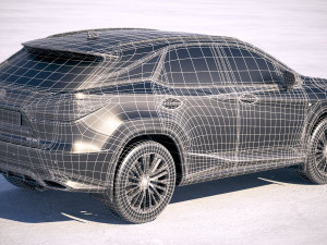 Lexus RX F Sport 2020 3D Model