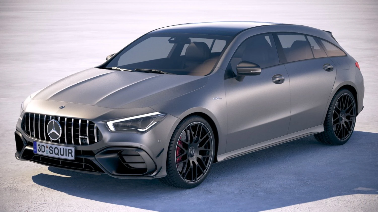 Mercedes-Benz CLA45 S AMG Shooting Brake 2020 3D Model .c4d .max .obj .3ds .fbx .stl .blend 