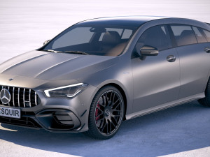 Mercedes-Benz CLA45 S AMG Shooting Brake 2020 3D Модель