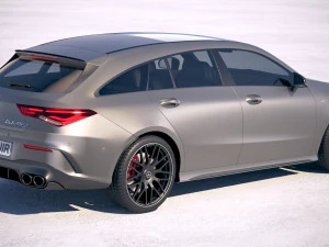 Mercedes-Benz CLA45 S AMG Shooting Brake 2020 3D Model
