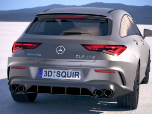 Mercedes-Benz CLA45 S AMG Shooting Brake 2020 3D Model