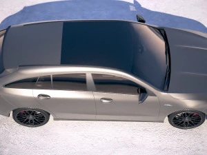 Mercedes-Benz CLA45 S AMG Shooting Brake 2020 3D Model