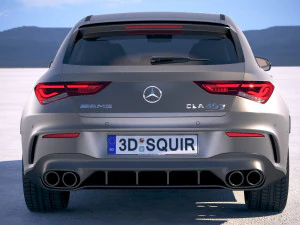 Mercedes-Benz CLA45 S AMG Shooting Brake 2020 3D Model