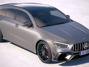 Mercedes-Benz CLA45 S AMG Shooting Brake 2020 3D Model