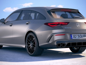 Mercedes-Benz CLA45 S AMG Shooting Brake 2020 Model 3D