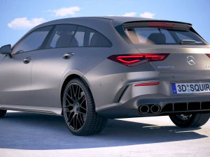 Mercedes-Benz CLA45 S AMG Shooting Brake 2020 3D Model